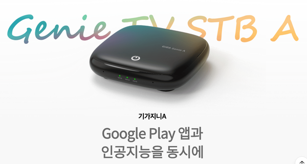 KT 기가지니A 셋탑박스 (출처 : KT)